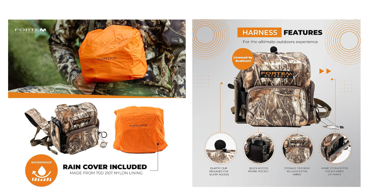 FORTEM imbracatura per binocolo da caccia