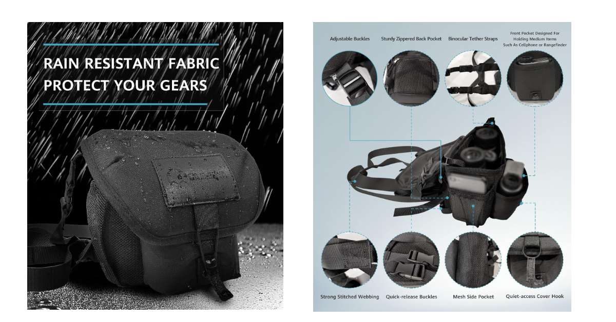 GAIARENA miglior imbracatura per binocolo per la caccia