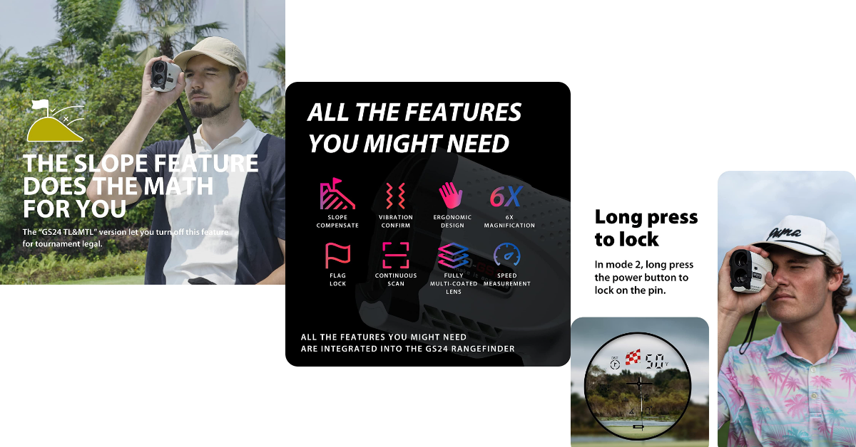 Gogogo Sport Vpro GS24 Laser migliori telemetri laser per il golf