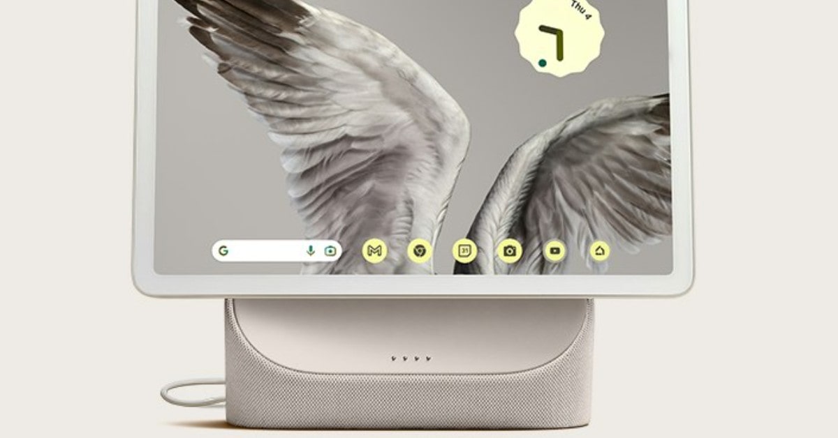 Google Pixel Tablet tablet con ricarica wireless qi