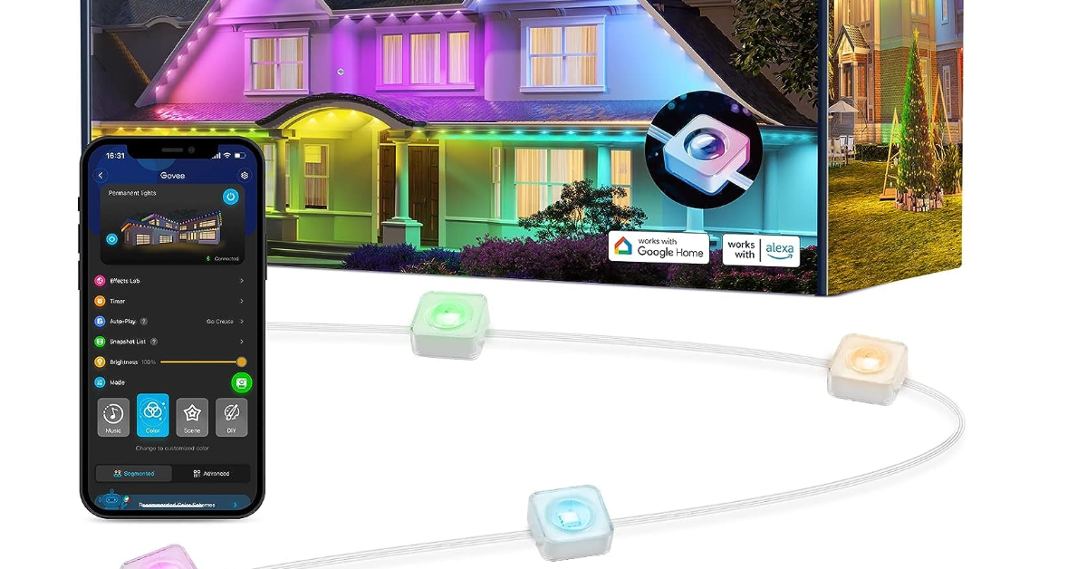 Luci esterne permanenti Govee migliori luci di halloween da esterno