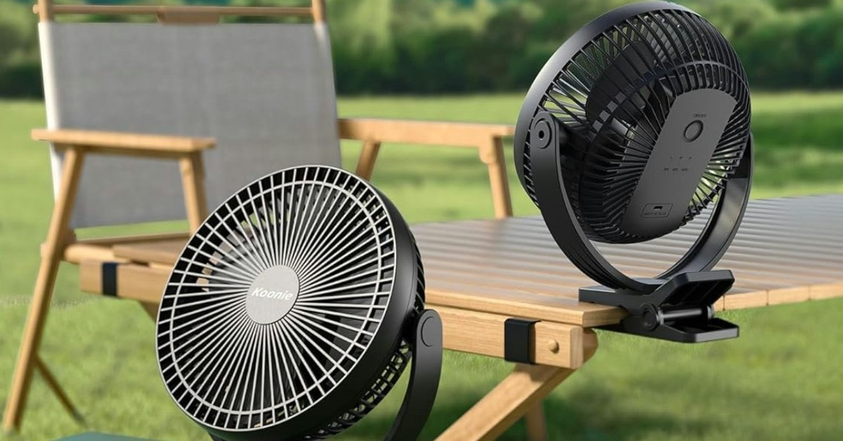 Ventilatore portatile Koonie per carrello da golf
