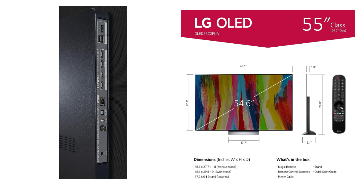 LG C2 Series Class OLED evoSmart TV miglior tv 4k per il gaming