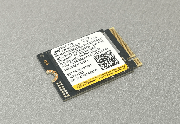 Micron 2400 ssd per steam deck