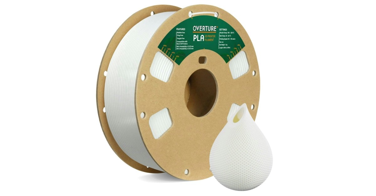 OVERTURE miglior filamento pla