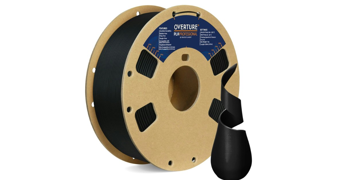 OVERTURE PLA+ filamento di qualità per modellismo