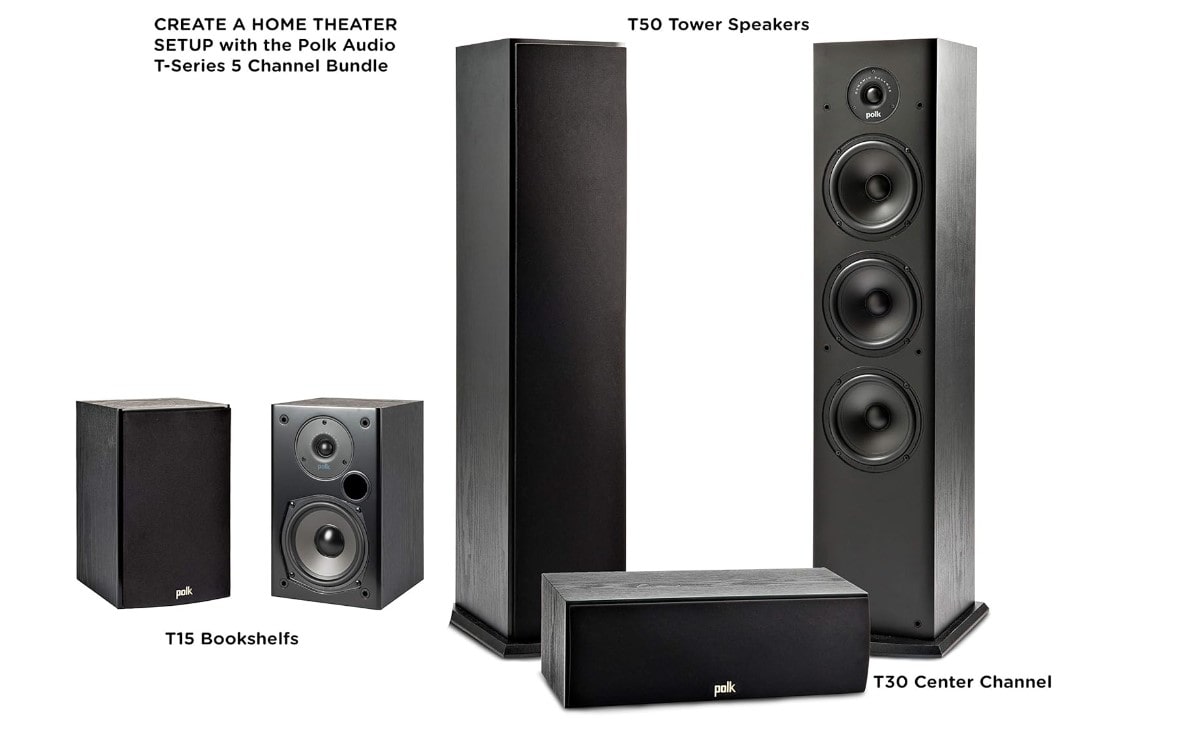 La serie T di Polk Audio è una configurazione home cinema economica