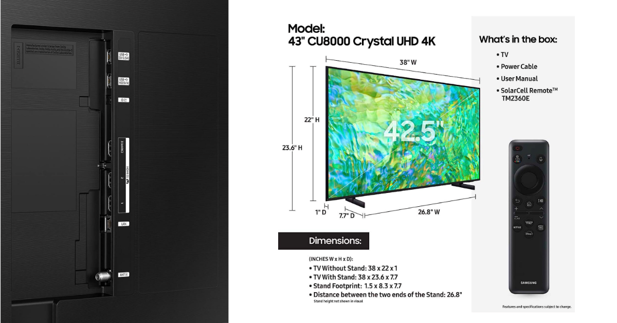 SAMSUNG Class Neo QLED QN90B migliore televisione per anziani