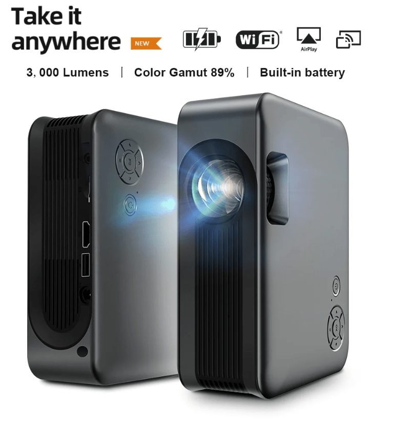 Mini proiettore LED 4K portatile Encalife for Bedroom miglior proiettore encalife