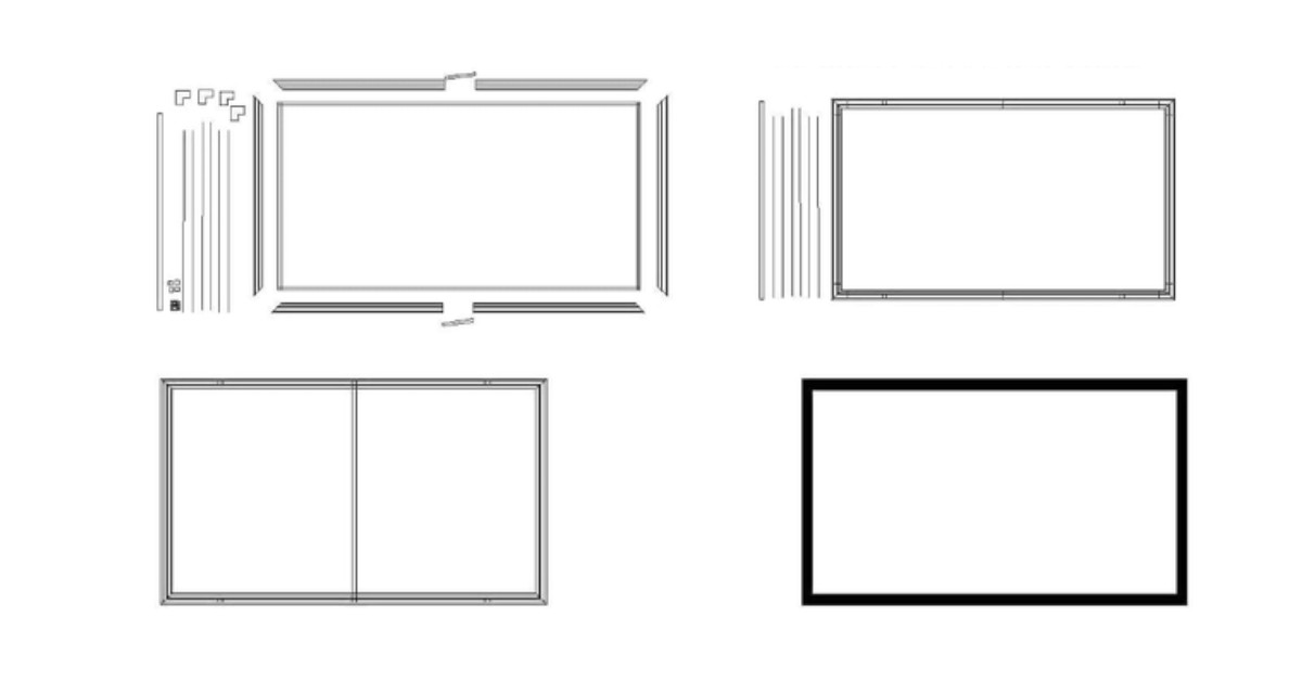 Schermo Silver Ticket Products schermo proiezione 4K