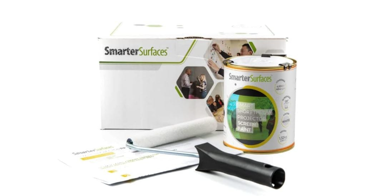Smarter Surfaces Short Throw Projector Screen Paint migliore vernice per schermo di proiettore 