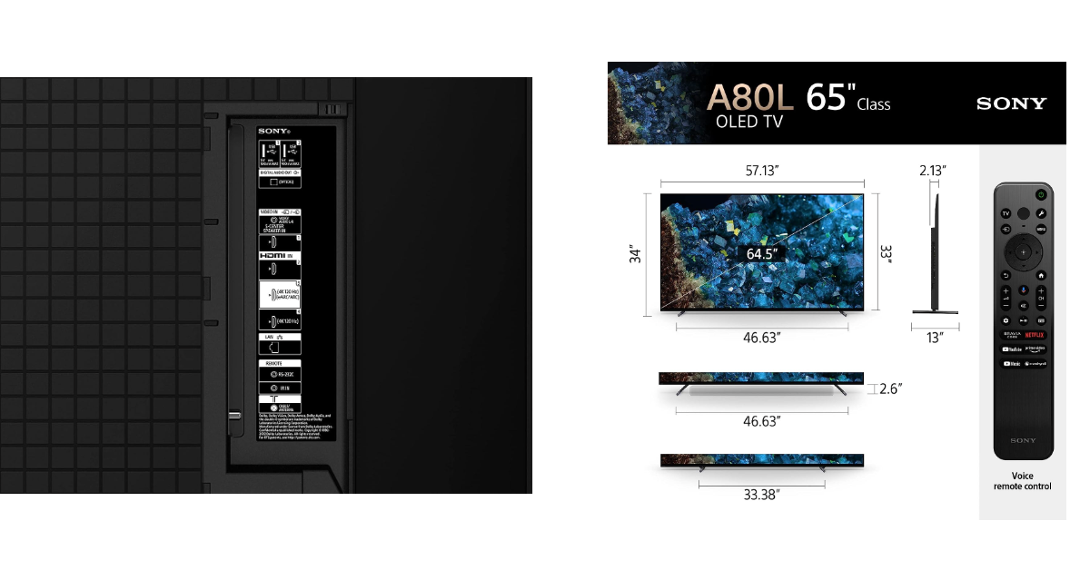 Sony OLED BRAVIA XR A80L miglior tv 4k smart