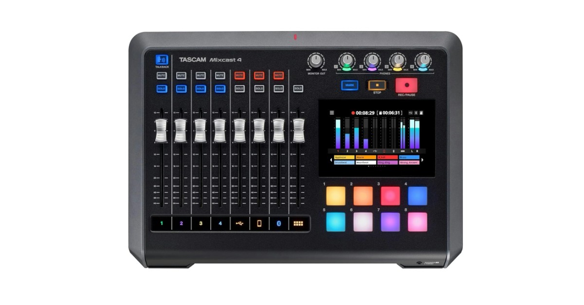 Mixcast 4, mixer per podcast Tascam