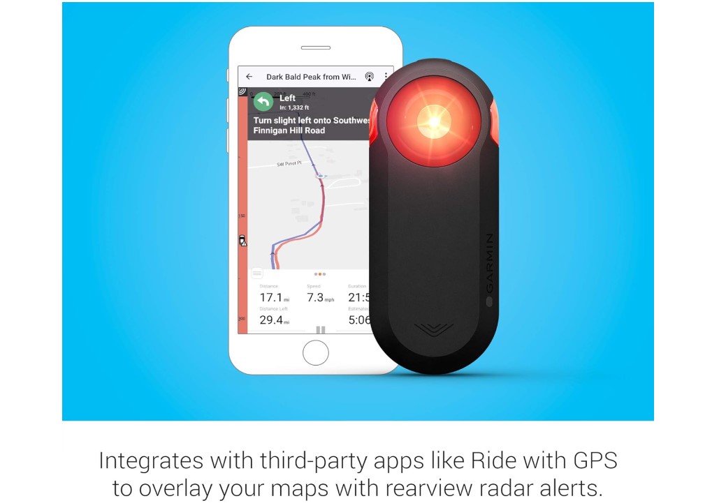 Garmin Varia RTL515, luce di segnalazione radar per il ciclismo