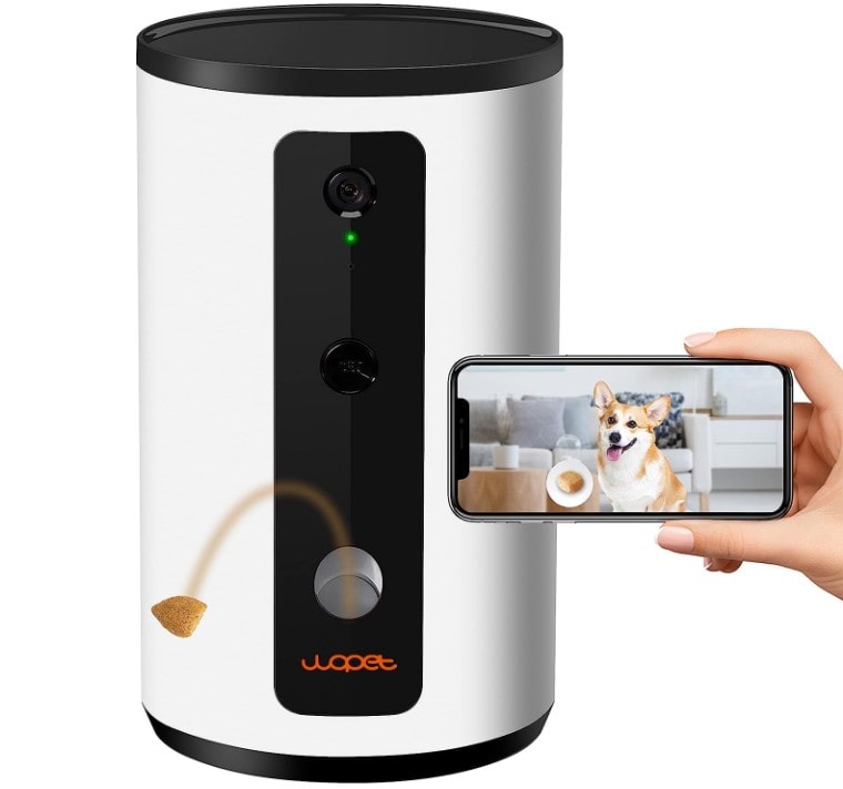 WOpet videocamera per cani con dispenser di snack