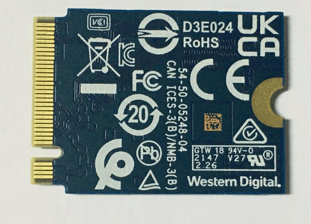 Ssd Western Digital SN530 upgrade steam deck