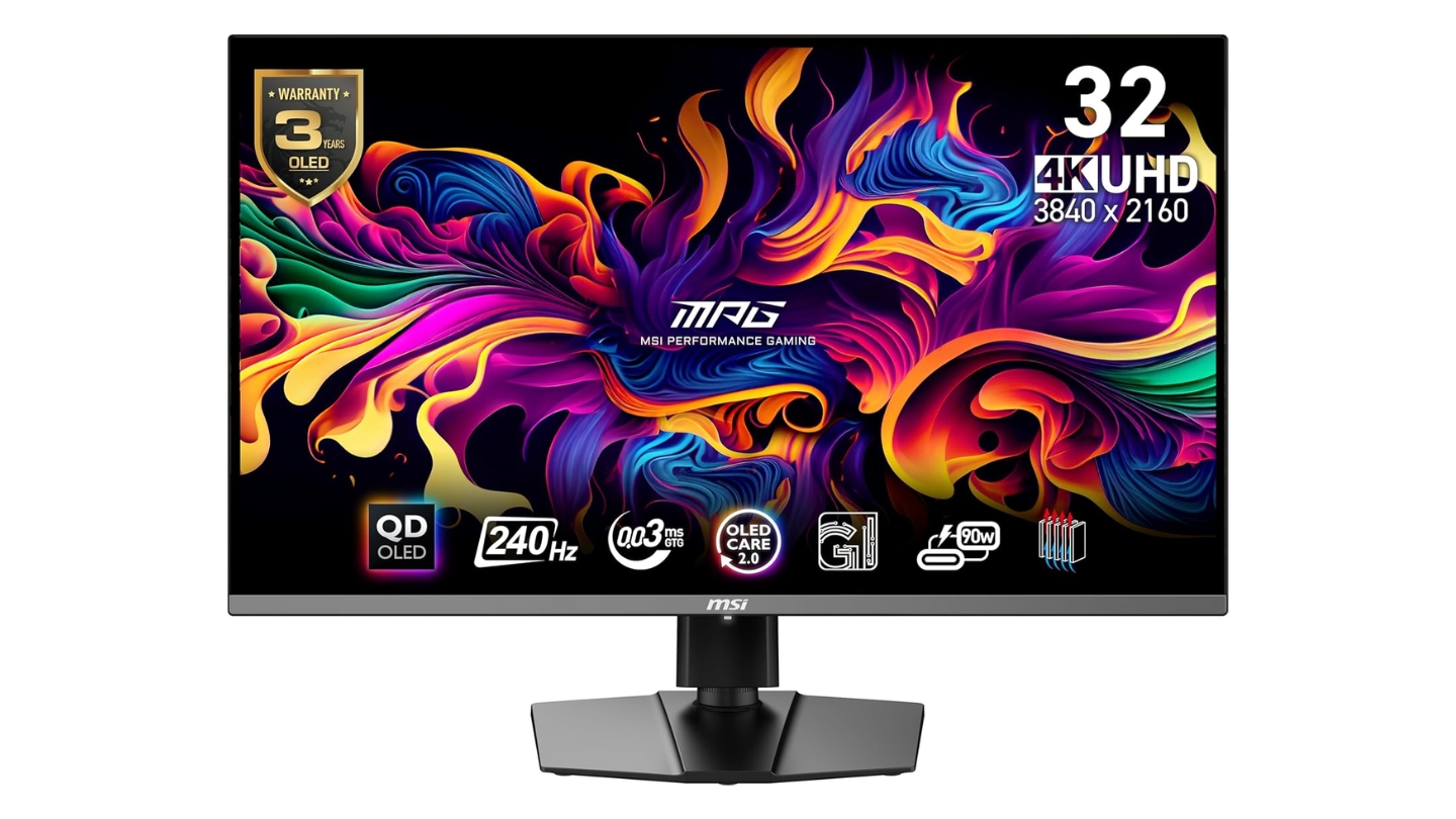 Monitor MSI MPG 321URX QD-OLED 144Hz da 32 pollici