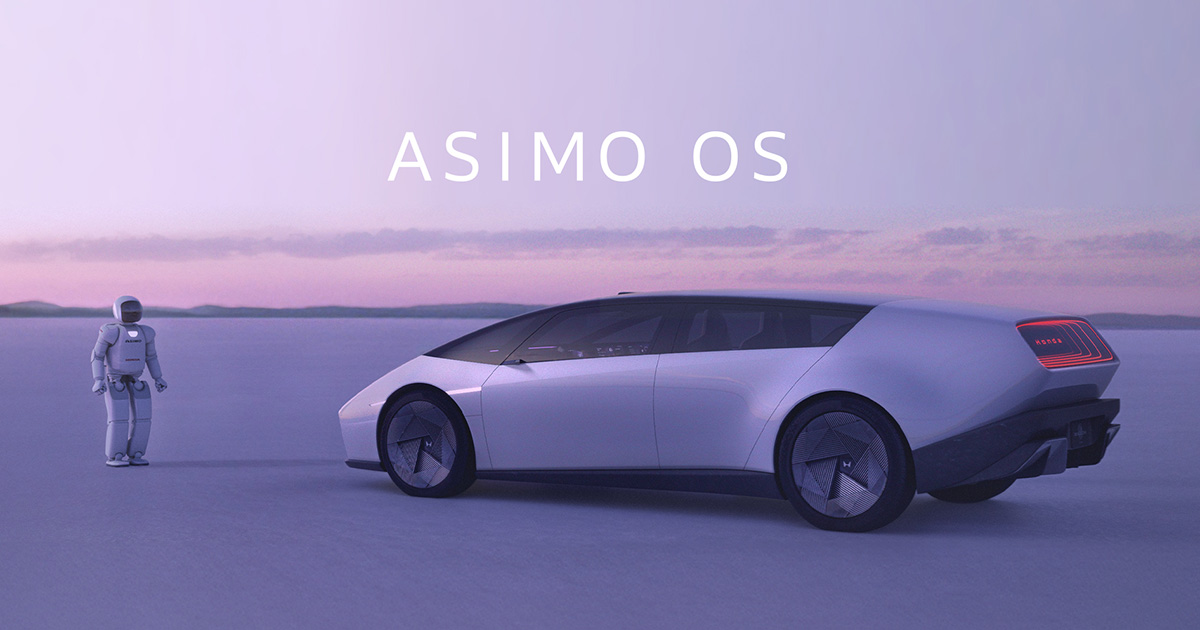 L'ASIMO aggiornato: Sinergia tra robot e auto ASIMO e Honda introducono una nuova era della robotica