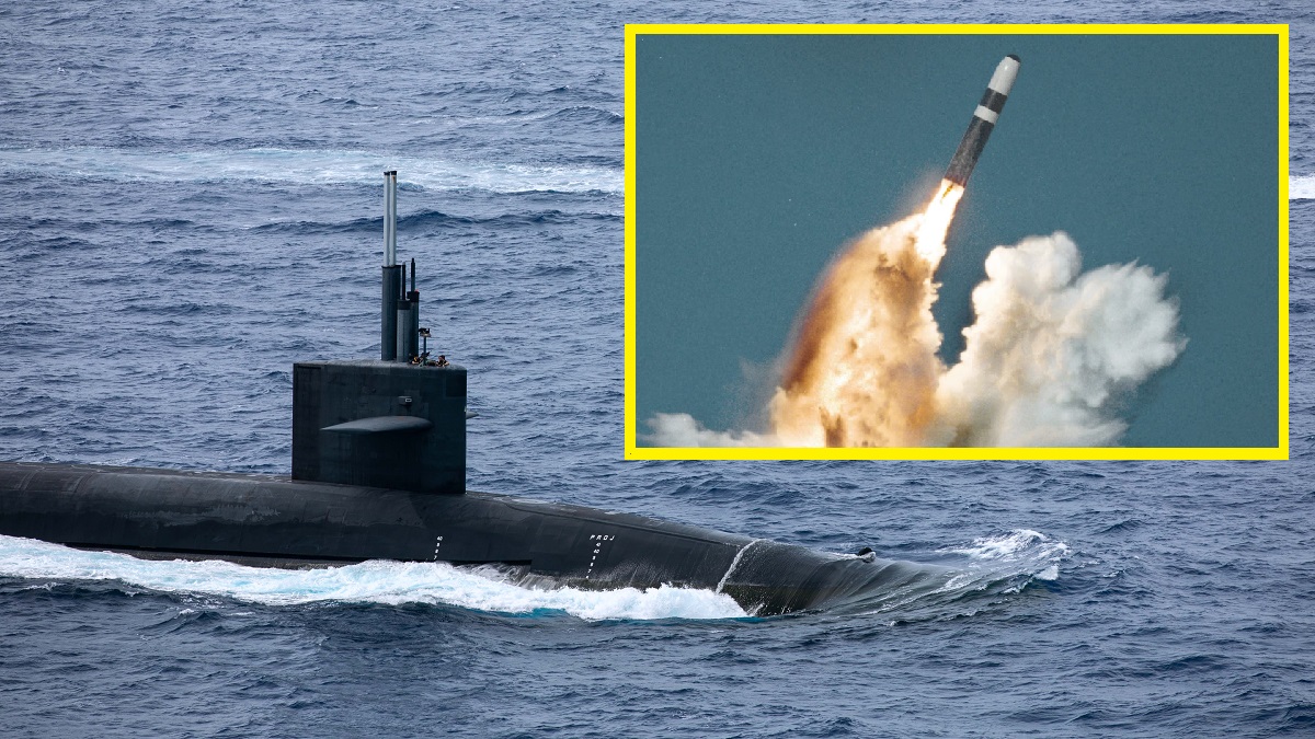 L'USS Maine con 20 missili a propulsione nucleare Trident II con una gittata di lancio di 12.000 km è arrivato a Guam e potrebbe diventare il primo sottomarino della classe Ohio a visitare la Corea del Sud. L'USS Maine con 20 missili a propulsione nucleare Trident II con una gittata di lancio di 12.000 km è arrivato a Guam e potrebbe diventare il primo sottomarino della classe Ohio a visitare la Corea del Sud.