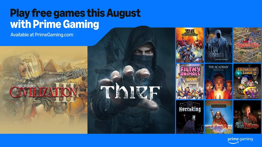 Otto nuovi giochi gratuiti di Amazon Prime Gaming ad agosto: dettagli e date di rilascio Nuovi giochi gratuiti: cosa ha da offrire Amazon Prime Gaming ad agosto?