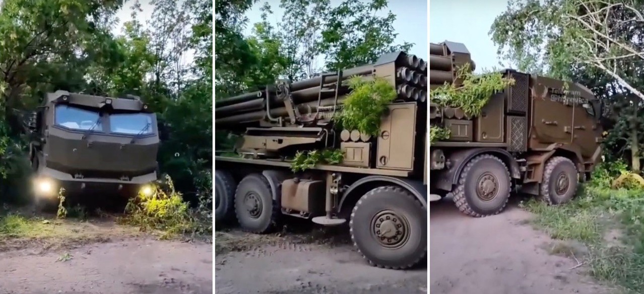 L'esercito ucraino per la prima volta ha mostrato il Burevіy MLRS sul telaio Tatra L'esercito ucraino per la prima volta ha mostrato il Burevіy MLRS sul telaio Tatra