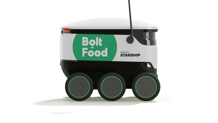 Bolt Food distribuirà robot autonomi per la consegna di cibo a Tallinn