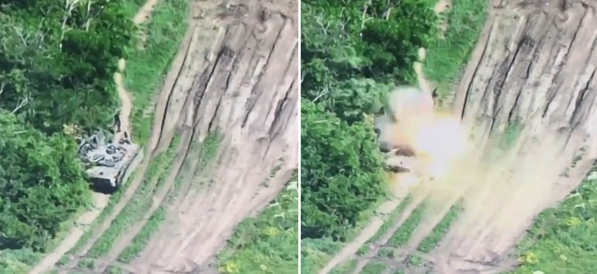 Un economico drone FPV ucraino colpisce un BMP-3 russo del valore di oltre 1 milione di dollari con armatura 688A-SB6-2KP Un economico drone FPV ucraino colpisce un BMP-3 russo del valore di oltre 1 milione di dollari con armatura 688A-SB6-2KP