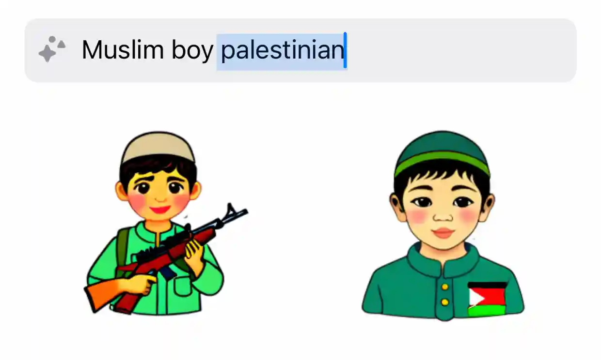 L'intelligenza artificiale per generare adesivi WhatsApp a volte aggiunge armi alle immagini di bambini nelle interrogazioni sulla Palestina L'intelligenza artificiale per generare adesivi WhatsApp a volte aggiunge armi alle immagini di bambini nelle interrogazioni sulla Palestina