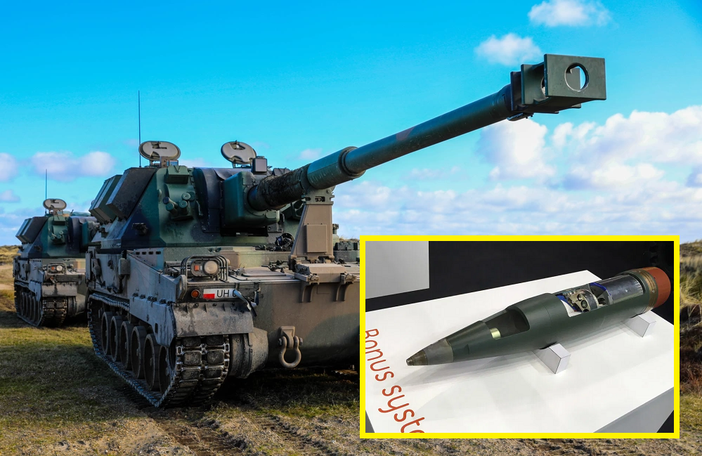 L'obice AHS Krab distrugge il mortaio semovente russo 2S4 Tyulpan con munizioni ad alta precisione 155 BONUS / SMArt 155