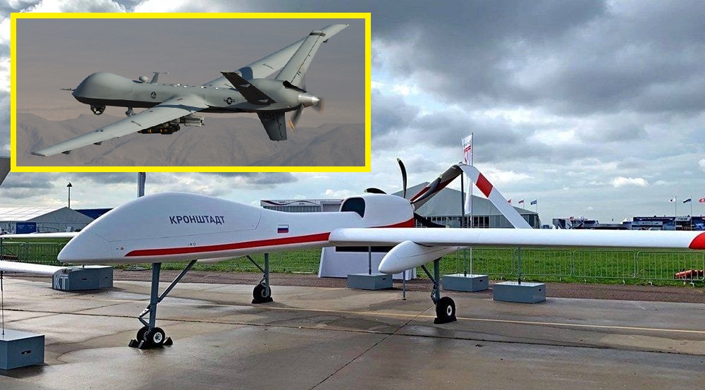 Il drone russo Sirius potrebbe essere stato aggiornato con la tecnologia statunitense dell'MQ-9 Reaper abbattuto sul Mar Nero
