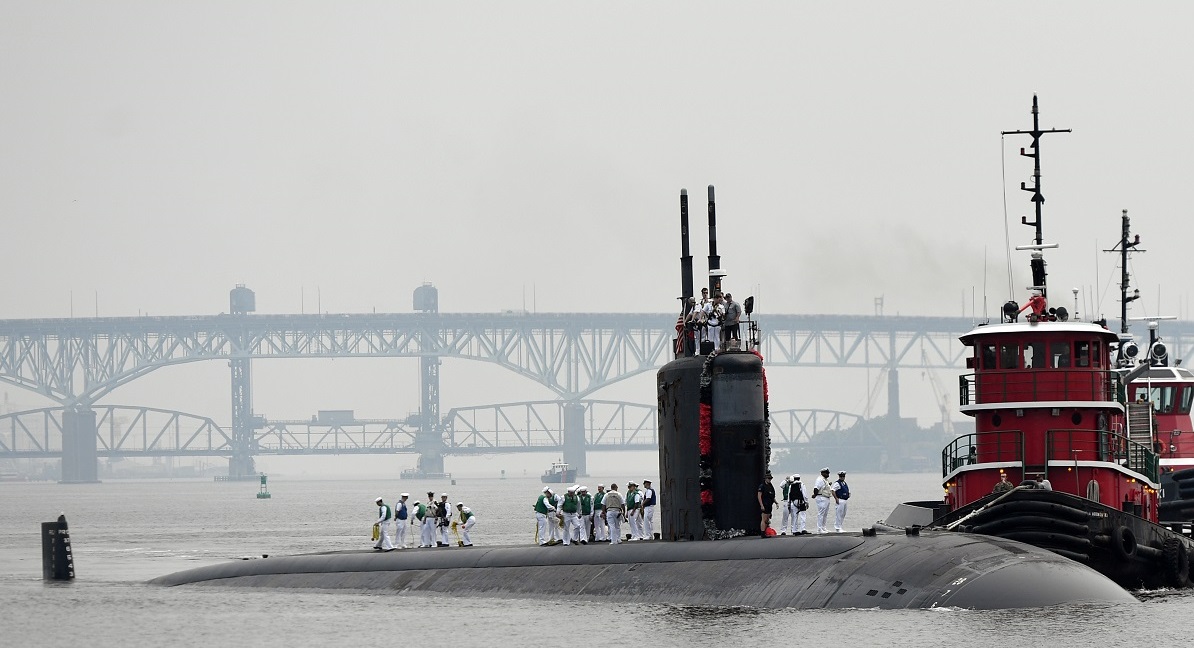 USS San Juan (SSN 751), sottomarino a propulsione nucleare con missili da crociera Tomahawk, in disarmo dopo 35 anni di servizio. USS San Juan (SSN 751), sottomarino a propulsione nucleare con missili da crociera Tomahawk, in disarmo dopo 35 anni di servizio.