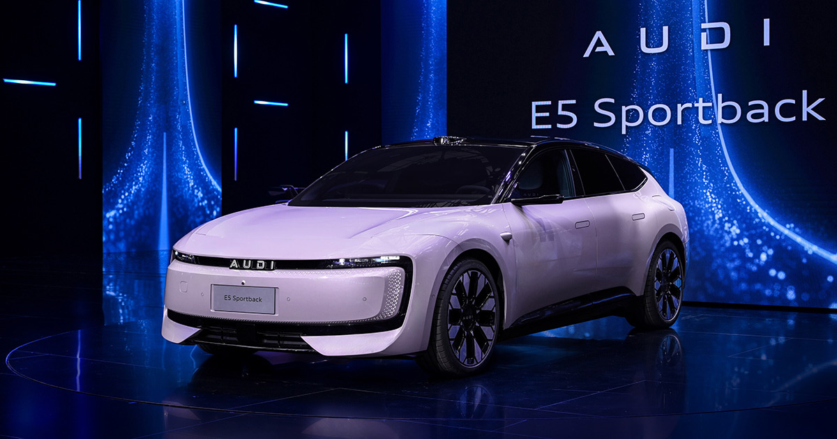 Dietro le quinte dell'Auto Shanghai 2025: Cosa aspettarsi dall'AUDI E5 Sportback Uno sguardo al futuro: AUDI E5 Sportback prima del suo debutto all'Auto Shanghai 2025