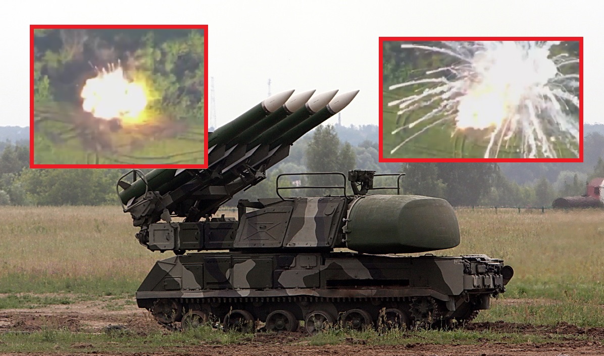 Le forze armate ucraine mostrano il filmato della spettacolare distruzione del sistema missilistico terra-aria russo Buk M1-2 Le forze armate ucraine mostrano il filmato della spettacolare distruzione del sistema missilistico terra-aria russo Buk M1-2