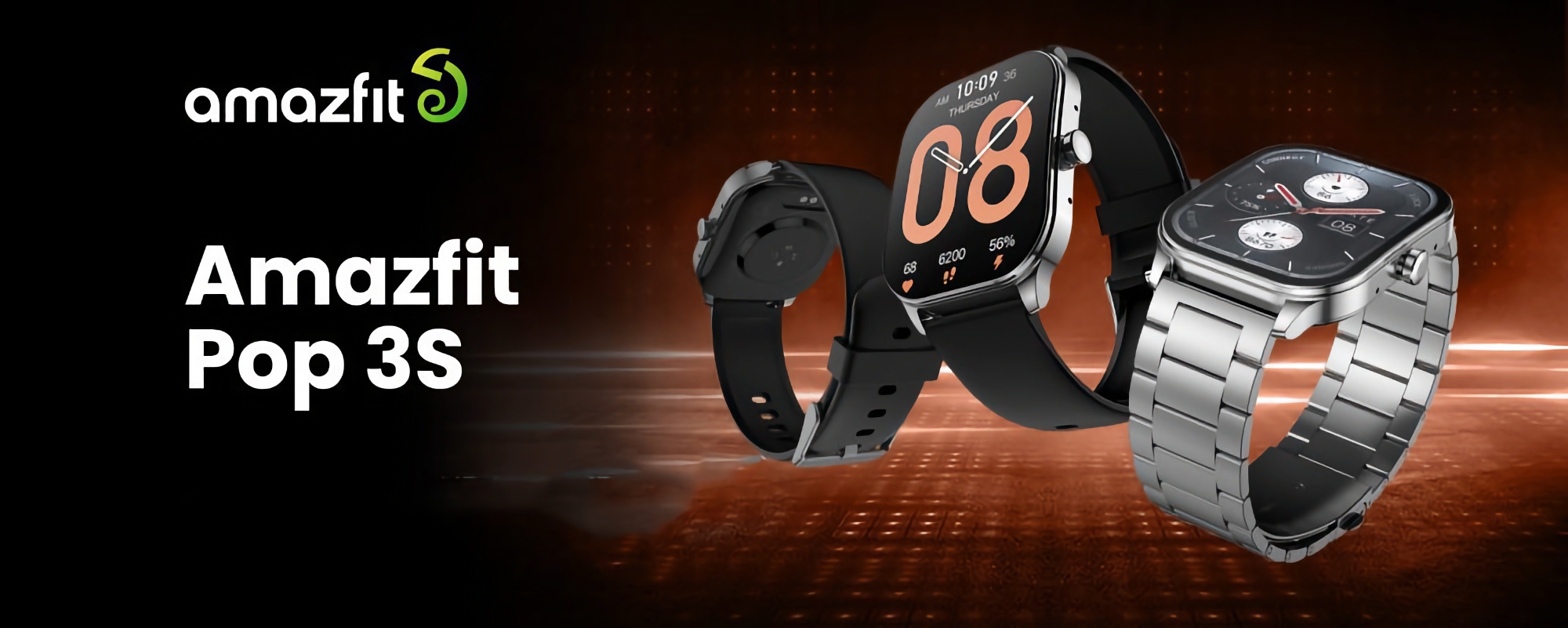 Amazfit lancia lo smartwatch Pop 3S con schermo AMOLED, sensore SpO2 e durata della batteria fino a 12 giorni