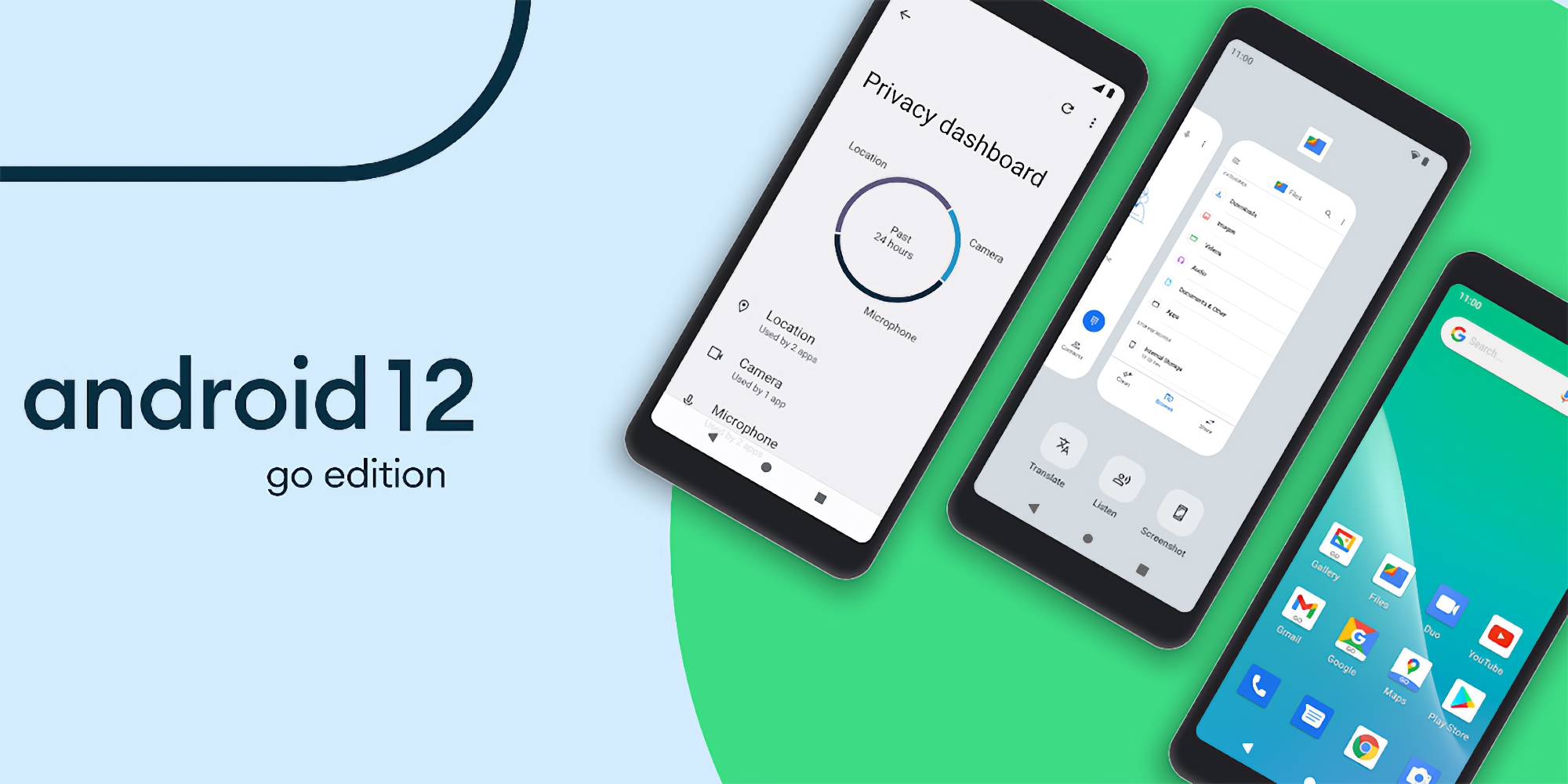 Google ha introdotto Android 12 (Go Edition): una nuova versione semplificata del sistema operativo Android Google ha introdotto Android 12 (Go Edition): una nuova versione semplificata del sistema operativo Android