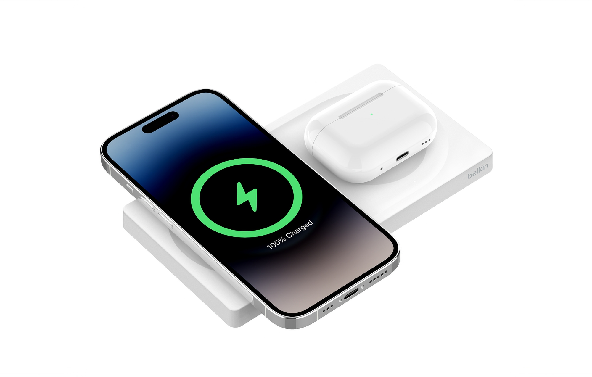 Belkin ha presentato una nuova stazione di ricarica per iPhone e AirPods con supporto MagSafe Belkin ha presentato una nuova stazione di ricarica per iPhone e AirPods con supporto MagSafe