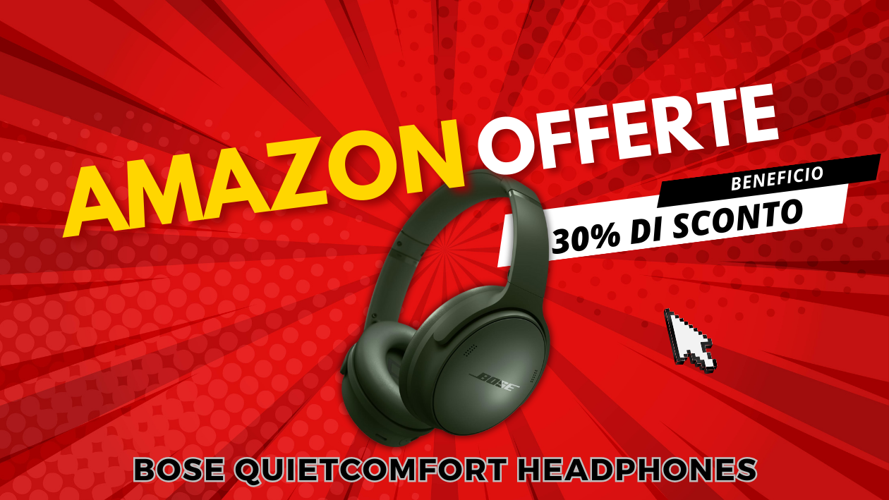 Bose QuietComfort Cuffie Wireless – Risparmio Eccezionale di 89€! Bose QuietComfort Cuffie Wireless – Risparmio Eccezionale di 89€!