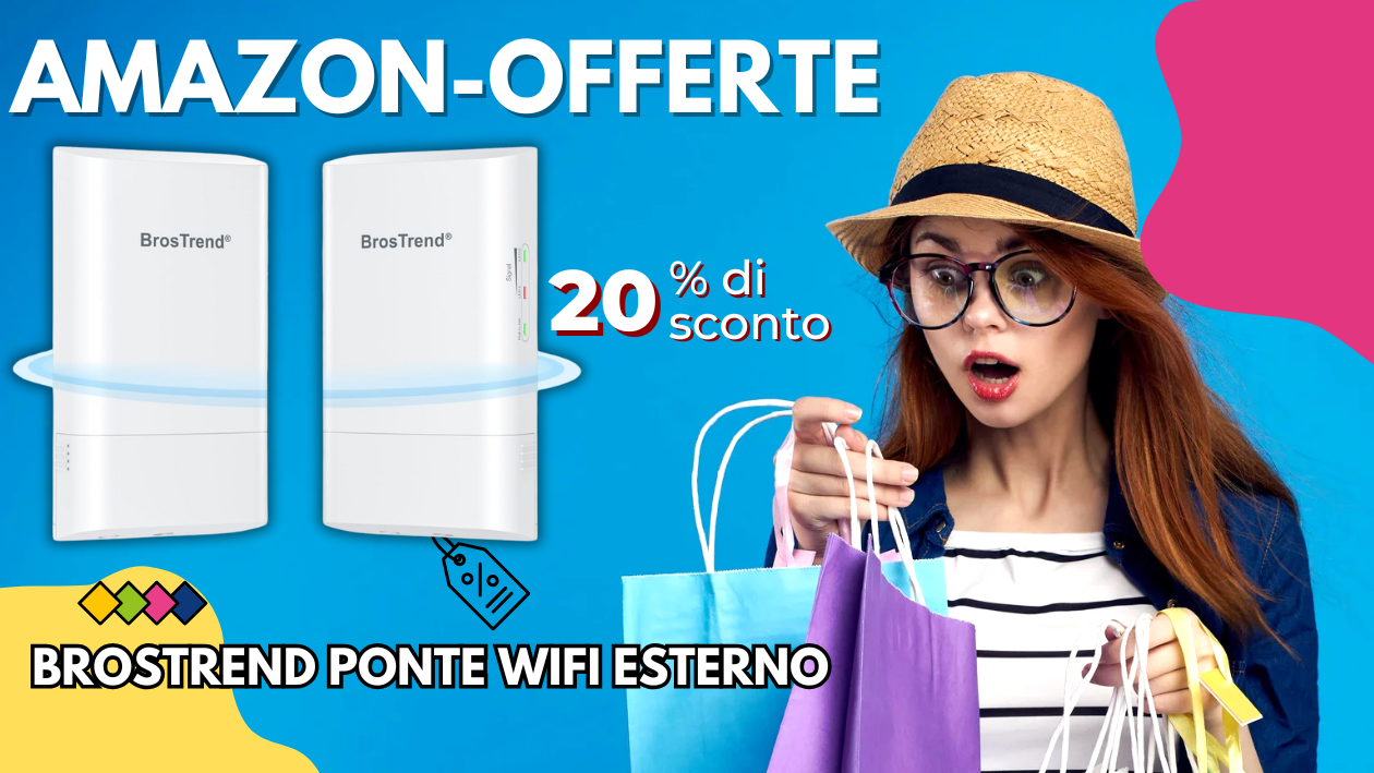 BrosTrend Ponte WiFi 5GHz Per Esterni – Risparmia 16€ Oggi! BrosTrend Ponte WiFi 5GHz Per Esterni – Risparmia 16€ Oggi!