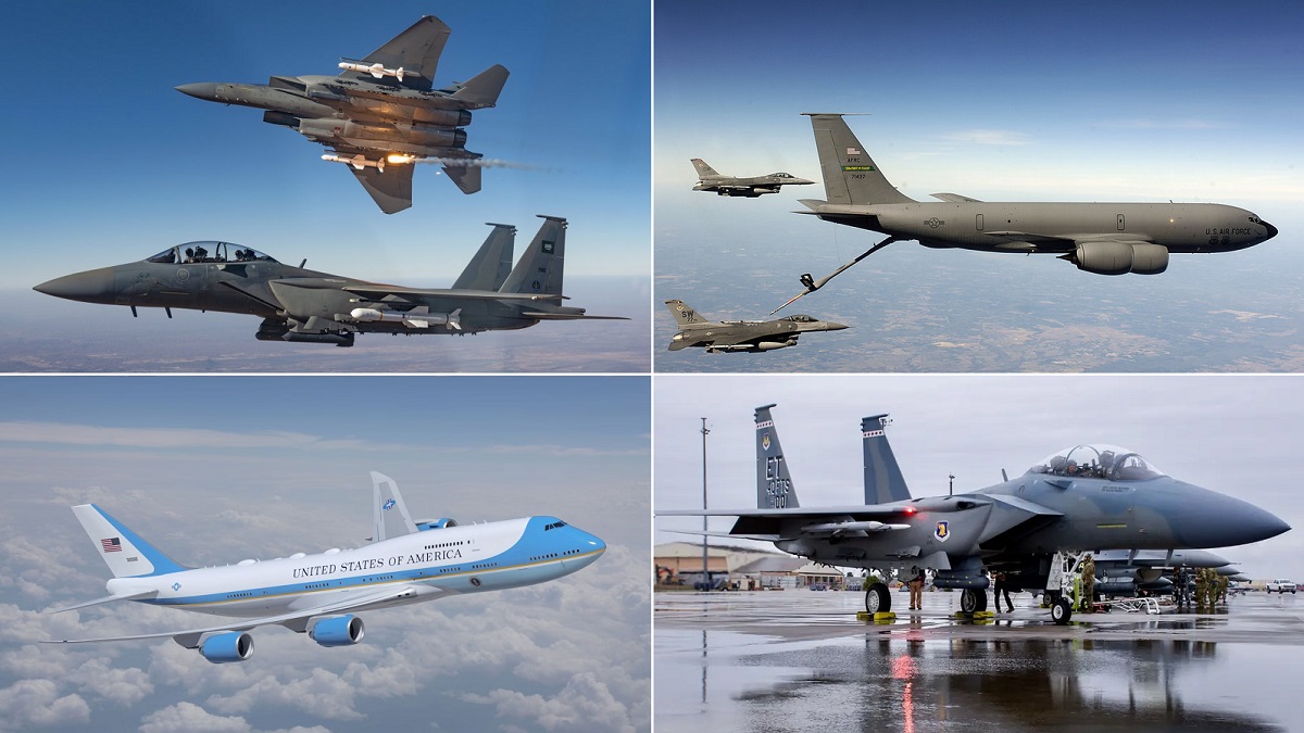 L'aeronautica militare statunitense non sarà in grado di ricevere in tempo i caccia F-15EX, il jet presidenziale Air Force One e le aerocisterne K-46A. L'aeronautica militare statunitense non sarà in grado di ricevere in tempo i caccia F-15EX, il jet presidenziale Air Force One e le aerocisterne K-46A.