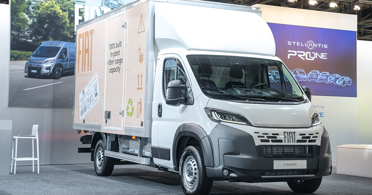 Innovazione elettrica su ruote: Fiat presenta E-Ducato Cargo Box Fiat E-Ducato Cargo Box: Un nuovo veicolo elettrico allo IAA Transportation 2024