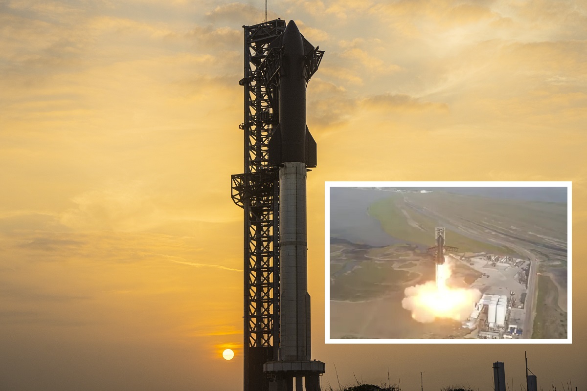 L'astronave e il Super Heavy esplodono durante il primo lancio orbitale in assoluto 4 minuti dopo il lancio L'astronave e il Super Heavy esplodono durante il primo lancio orbitale in assoluto 4 minuti dopo il lancio
