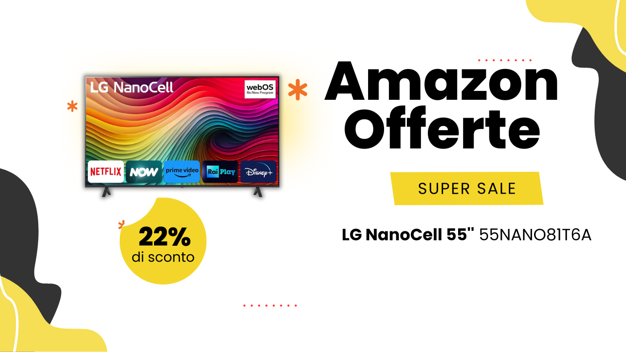 LG NanoCell TV 55" 4K – Risparmia Subito 109€! LG NanoCell TV 55" 4K – Risparmia Subito 109€!