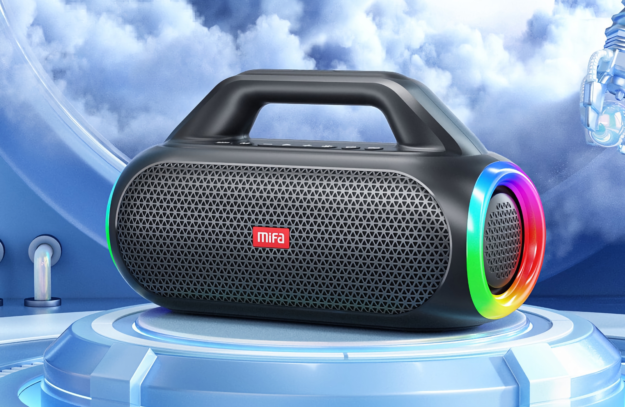 Mifa WildBox: altoparlante wireless da 60 W con retroilluminazione dinamica, protezione IPX7 e funzione powerbank per meno di $ 100 Mifa WildBox: altoparlante wireless da 60 W con retroilluminazione dinamica, protezione IPX7 e funzione powerbank per meno di $ 100