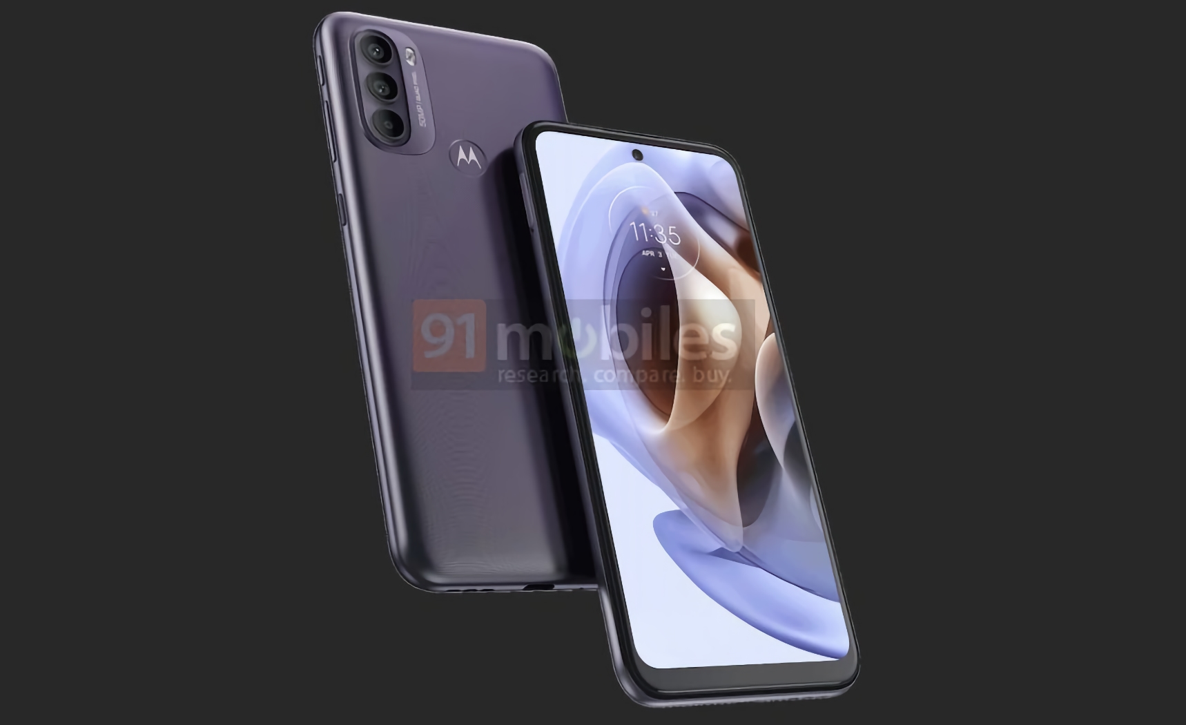 I press render di Moto G31 sono emersi online: display con foro, tripla fotocamera e due colori