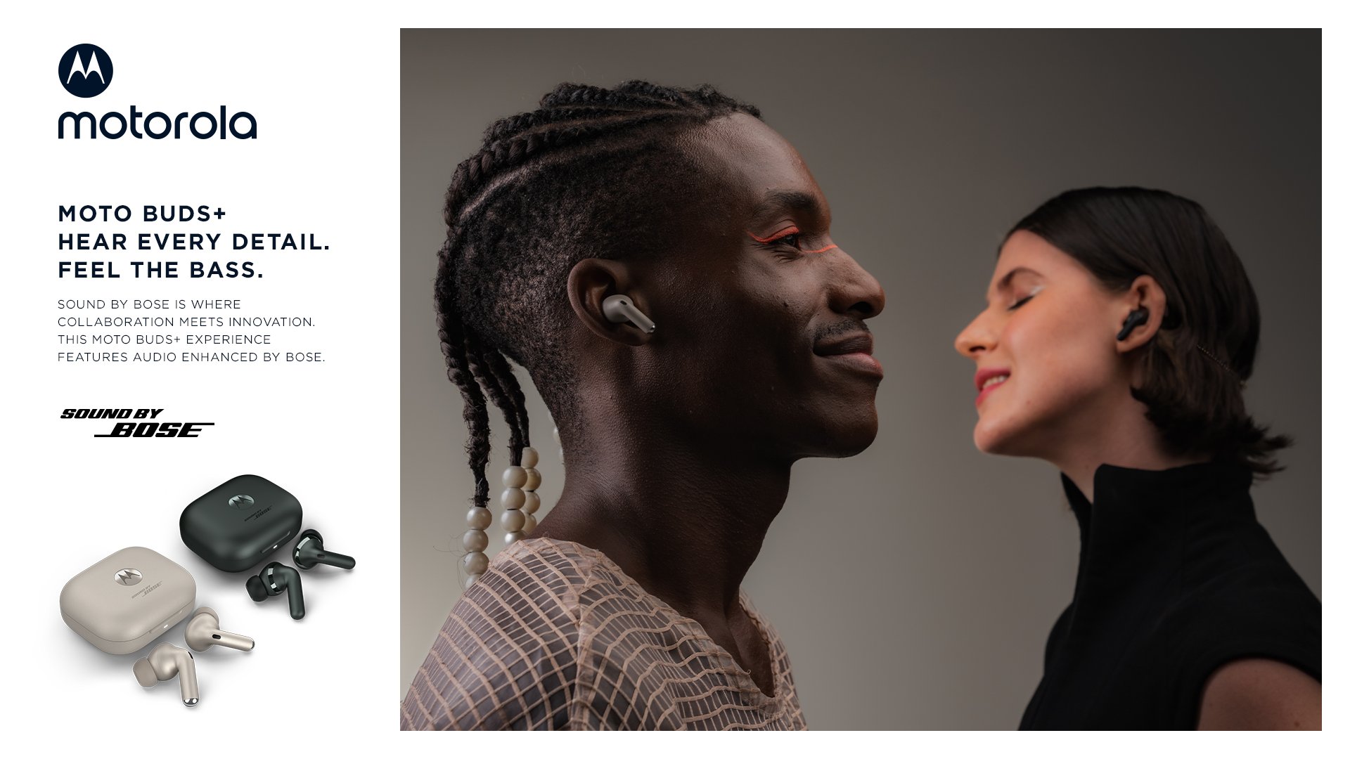 Moto Buds+: ANC, suono Bose e fino a 38 ore di autonomia per 150 euro Moto Buds+: ANC, suono Bose e fino a 38 ore di autonomia per 150 euro
