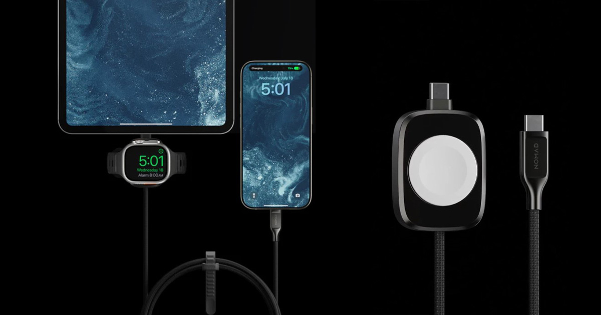 Integrazione di potenza: 100W e Apple Watch in un unico cavo in Kevlar Apple Watch: il nuovo cavo in Kevlar combina una potenza di 100W e una ricarica innovativa