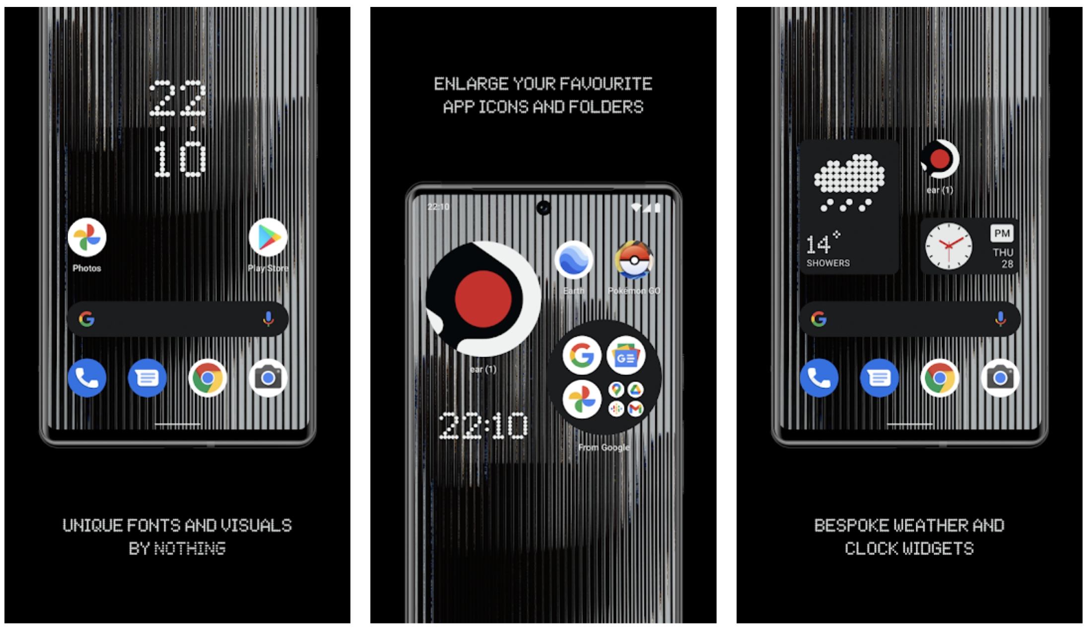Niente ha annunciato un launcher proprietario che i possessori di Galaxy S21, Galaxy S22, Pixel 5 e Pixel 6 possono installare. Niente ha annunciato un launcher proprietario che i possessori di Galaxy S21, Galaxy S22, Pixel 5 e Pixel 6 possono installare.