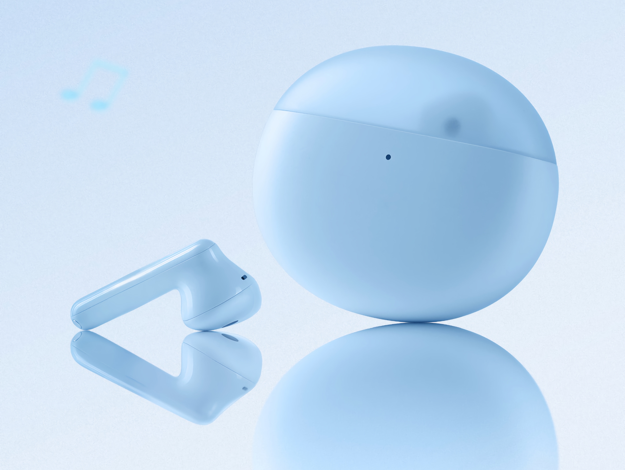 OPPO introduce una nuova versione delle cuffie Enco Air 2 TWS in Clear Sky Blue OPPO introduce una nuova versione delle cuffie Enco Air 2 TWS in Clear Sky Blue
