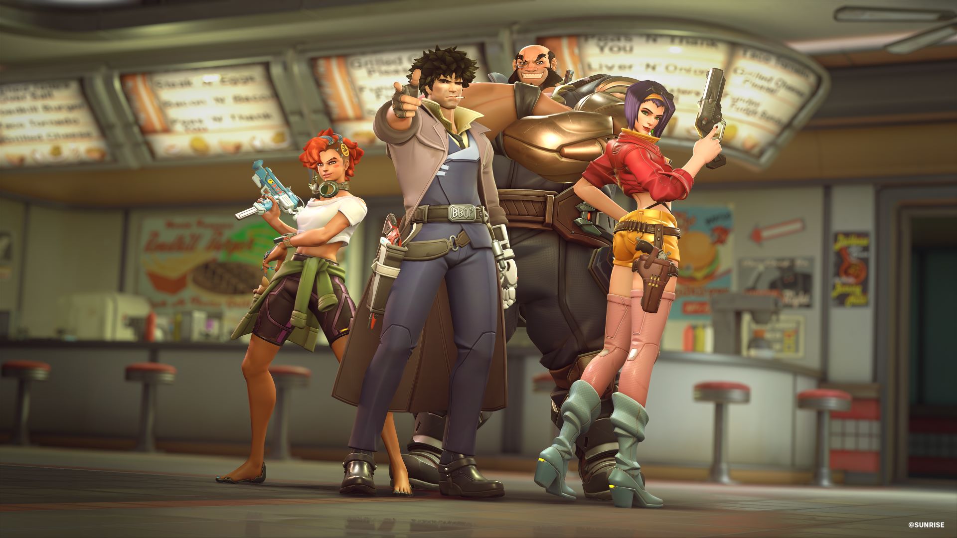 Blizzard ha pubblicato un nuovo trailer per Overwatch 2, mostrando come appariranno i personaggi del gioco con le skin di Cowboy Bebop. Blizzard ha pubblicato un nuovo trailer per Overwatch 2, mostrando come appariranno i personaggi del gioco con le skin di Cowboy Bebop.