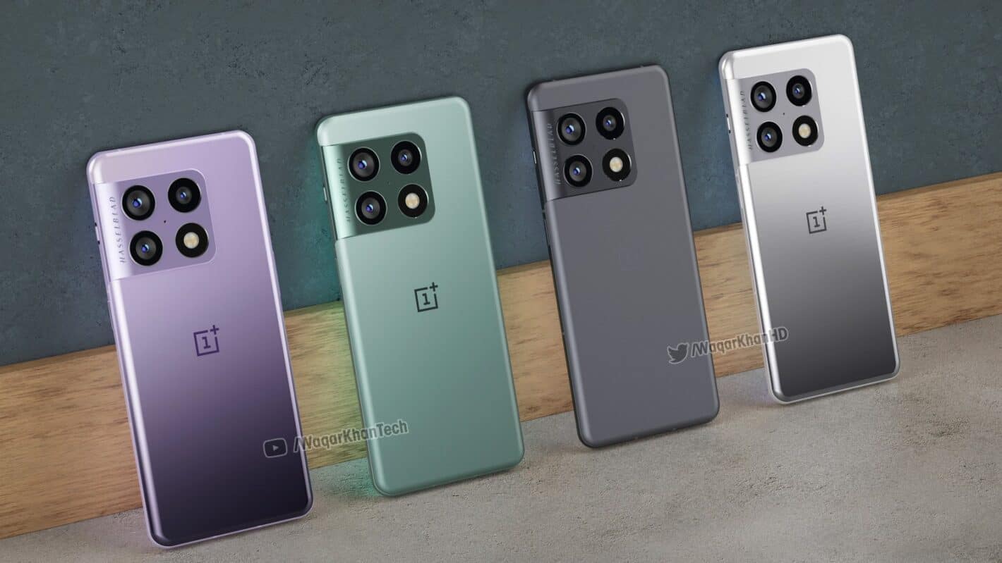 OnePlus 10 Pro ha mostrato rendering concettuali: fotocamera insolita nello stile di Galaxy S21, logo Hasselblad e quattro colori OnePlus 10 Pro ha mostrato rendering concettuali: fotocamera insolita nello stile di Galaxy S21, logo Hasselblad e quattro colori